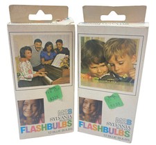 Vintage New Old Stock 12 Sylvania Flashbulbs Blue Dot M2B 2 Packs