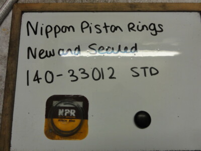 NOS NIPPON PISTON RINGS 140-33012 STD