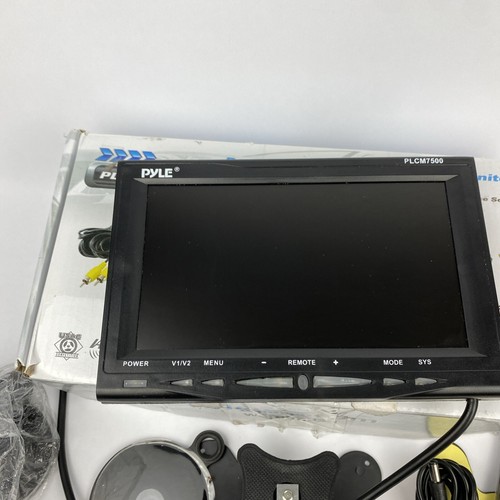Pyle PLCM7500 7 TFT LCD Suction Cup Monitor With License Plate Mount Camera D14 - Picture 6 of 7