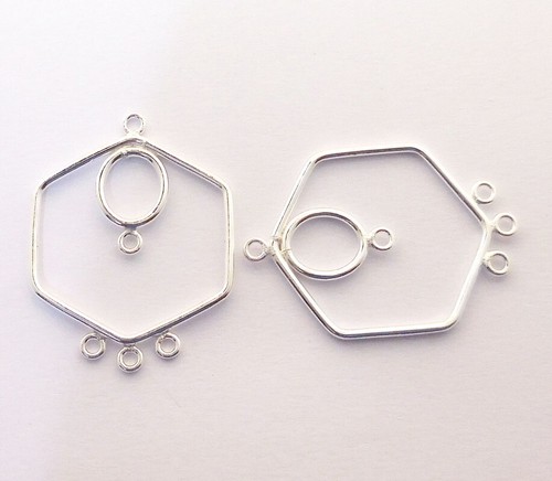 Tuscany Silver Orecchini Creoli Doppi Rosa Stardust – 15 Mm – Argento Sterling 925 Placcato Rodio