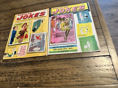 Lot Of POPULAR JOKES 1969 Spicy Cartoon Magazines Fresh Breezy