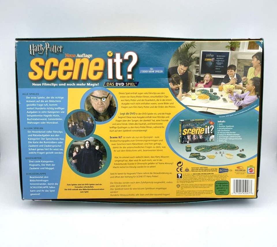 Harry Potter Scene It? Neue Auflage Grüne Edition DVD 2007 | Ohne Spielsteine - Bild 2 von 4