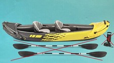 Schlauchboot Kanu Aufblasbares Kajak 2 Person Paddelboot + Paddel Boot Ruderboot