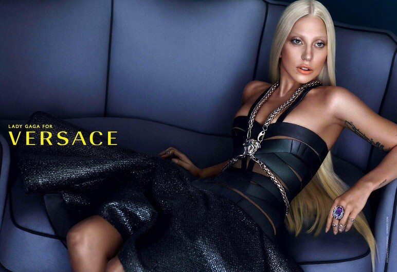 lady gaga versace black dress Lady Gaga in Yves Saint Laurent FW16 at the The Devil Wears Prada 2 world  premiere in NYC  #LisLove #ladygaga #gaga #fashion #mother