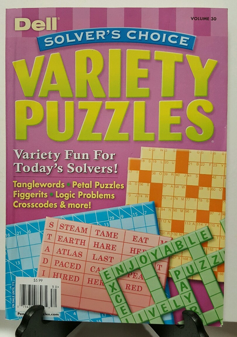 Dell Solvers Choice Variety Puzzles Tanglewords Logic Vol 30 FREE ...