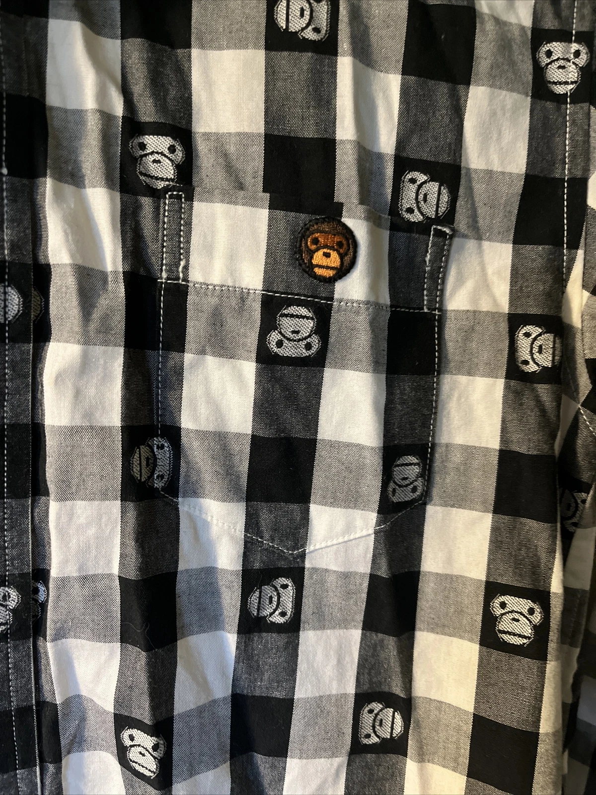 A BATHING APE (BAPE) Camicia con cappuccio Bape piccola