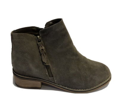 Blondo Womens Liam Bootie Dark Taupe Suede Size 6.5W