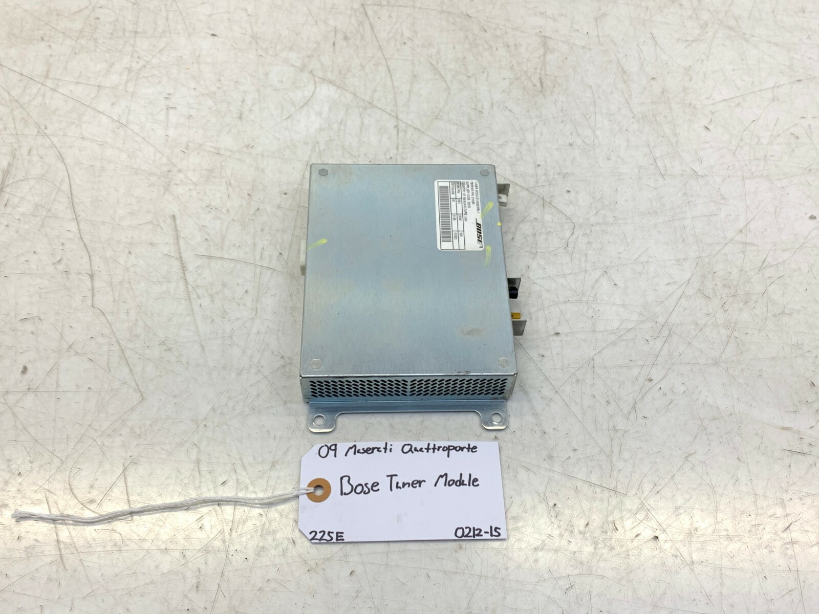 08 09 10 11 12 MASERATI QUATTROPORTE BOSE TUNER MODULE OEM 291745-006