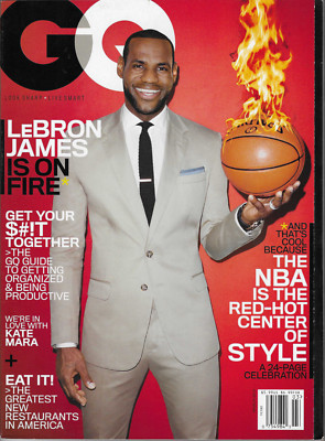 GQ Magazine Mar 2014 LeBron James on Fire NBA Style Kate Mara Getting Organized