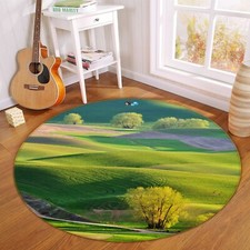 3D Plain Green Grassland NAO4041 Game Rug Mat Elegant Photo Carpet Mat Fay