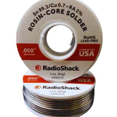 RadioShack SnCu 99.3/0.7 Lead-Free Solder, 0.050'' Diameter - 3.0 oz. Spool
