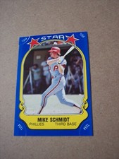 1981 Fleer Album Star Stickers Mike Schmidt card #9 NM-MT