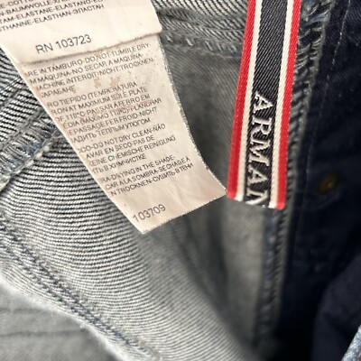 AJ Armani Jeans Womans Size 29 Indigo 009 Straight Leg | eBay