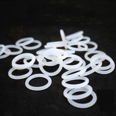 Ø3.5mm (OD=87~400) Food Grade Weiß Silikon Gummi O-Ring Dichtungen Seal Washers