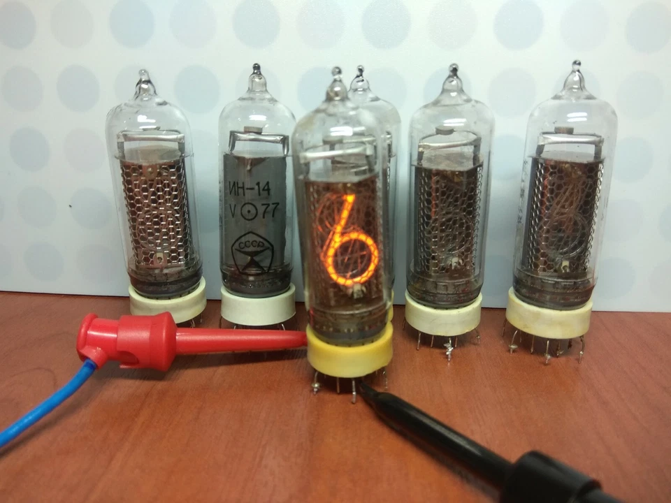 lote de 6 tubos nixie usados IN-14 100% GARANTÍA FUNCIONANDO PROBADO *ALMACÉN EE. UU.* Foto 3 de 4