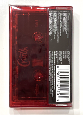 Cruella Soundtrack Limited Edition Cassette Tape Disney Red