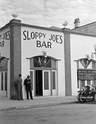 1938 Sloppy Joe's Bar Key West Florida Vi Old Vintage Photo 6'' x 8'' Reprint