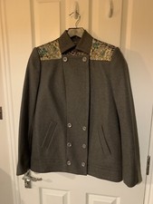 Matthew Williamson Runway Coat Wool Military Style Jacket Size Uk 12