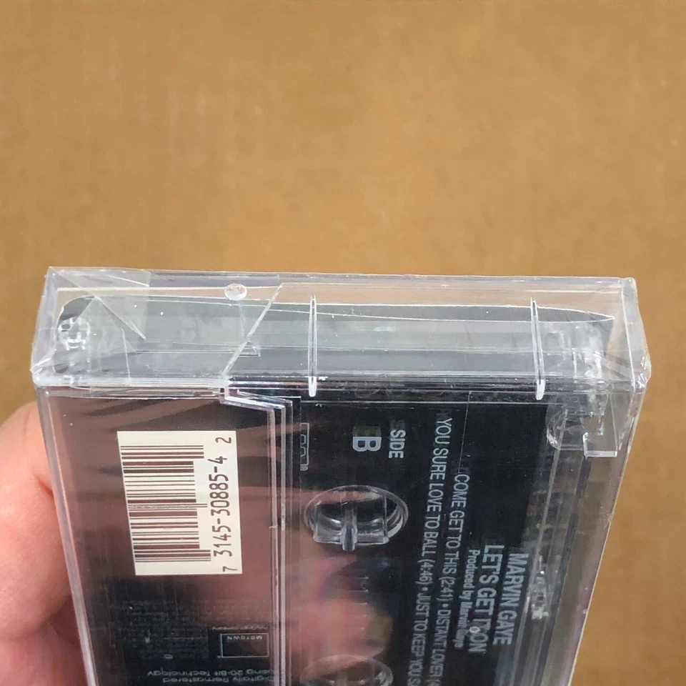 MARVIN GAYE Cassette Tape LETS GET IT ON 90s Reissue Funk Soul MOTOWN NEW SEALED - Image 4 of 4