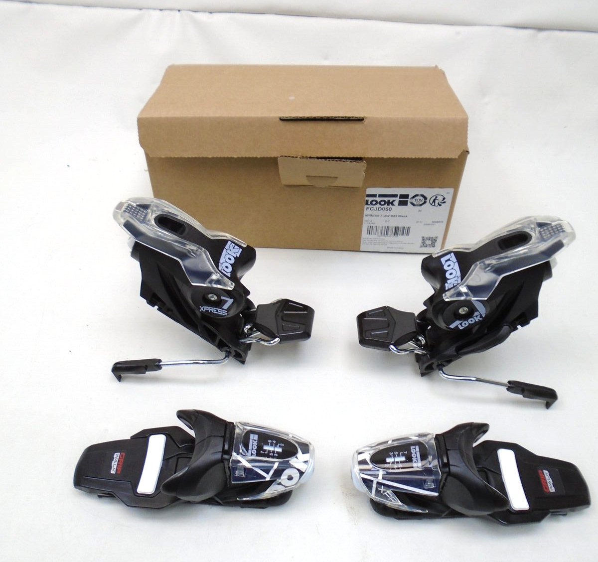 FIJACIONES ESQUÍ LOOK FCJD050 XPRESS 7 GW B83 NEGRO/BLANCO