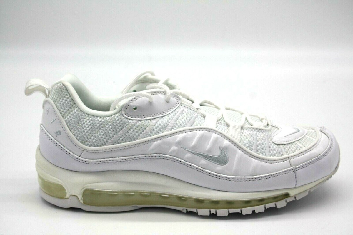Nike Air Max 98 Men's Shoes White-Pure Platinum-Black 640744-106