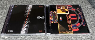 The Strokes 2 CD Lot First Impressions Of Earth, Room On Fire