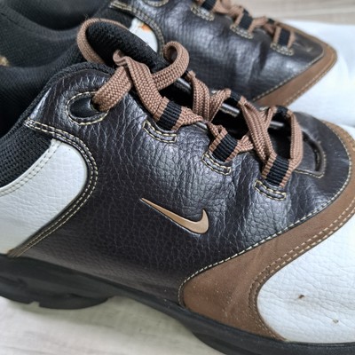 Nike Golf Shoes Brown White 309894-121 Leather Golfing Cleats Men’s Size 9.5 Nike Golf Shoes Brown White 309894-121 Leather Golfing  main image 4