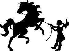 5.5 Wild Horse And Girl Decal Window Sticker Car Trainer Love Cowgirl Pony Core