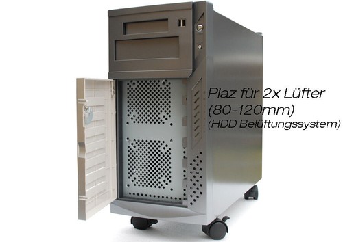 SERVER GEHÄUSE ATX EATX GROSSE MOTHERBOARD 30x33CM AUCH FÜR NAS HDD STORAGE 500W - Bild 8 von 10