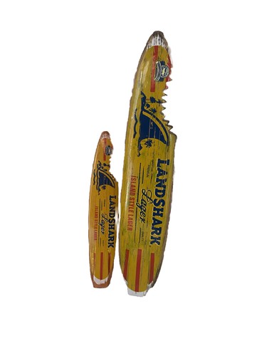 NIB New Lot Of 2 Landshark Lager  Tap Handle Full/short Shark Bite Surfboard - Picture 1 of 2