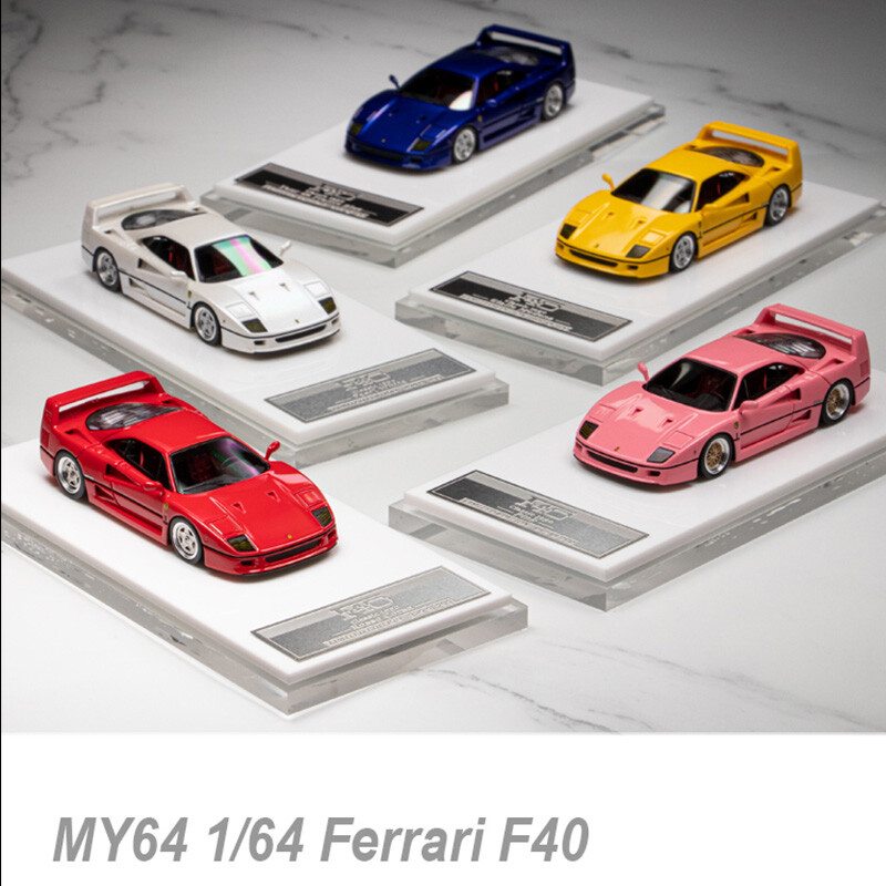 SCM MY64 1:64 Ferrari Classic F40 Rosso Corsa Giallo Modena SCM MY64 1:64 Ferrari Classic F40 Rosso Corsa Giallo Modena