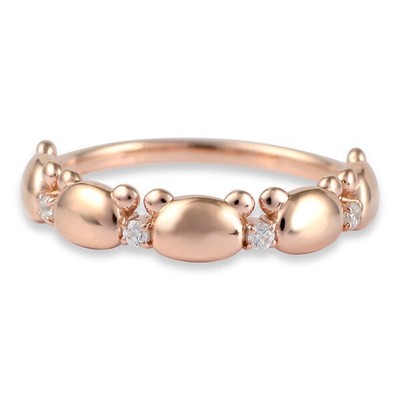 Rilakkuma Face Silhouette Eternity Ring ''Rilanova Series/P-Gold Color US6 San-X