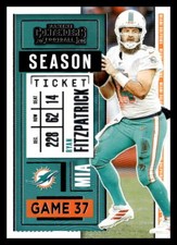2020 Panini Contenders #47 Ryan Fitzpatrick Miami Dolphins Football Card