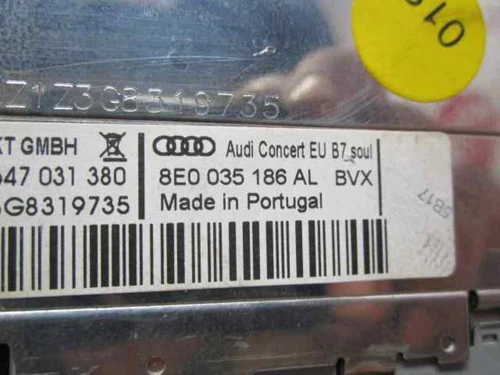 8E0035186AL Sistema Audio/Radio Cd para AUDI A4 AVANT (8E) * 2007 527358 - Imagen 3 de 4