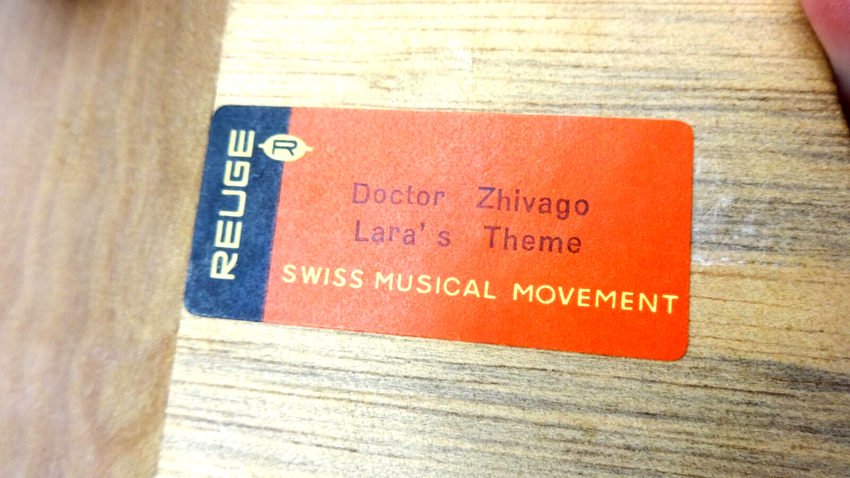 Reuge Swiss Grand Piano Music Box Lara's Theme Doctor Zhivago