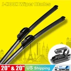 ALL SEASON 20" & 20" INCH Bracketless Windshield Wiper Blades J-HOOK OEM QUALITY