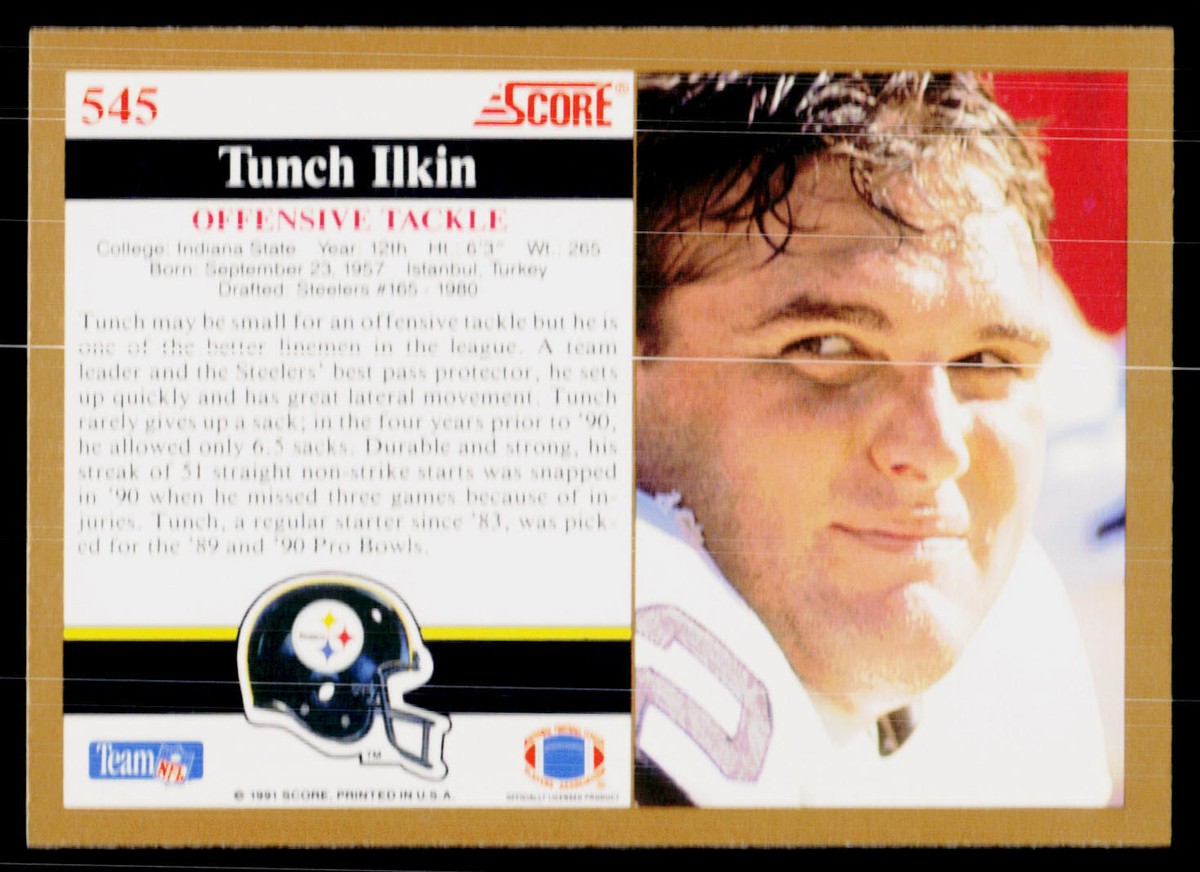 Tunch Ilkin, 1991 Score, #545, Pittsburgh Steelers, | eBay