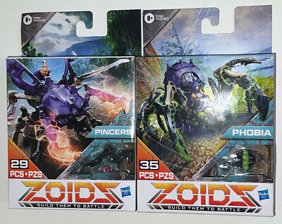 ZOIDS PINCERS & PHOBIA Beasts Build Them To Battle Hasbro Takara Tomy 2019 MIP