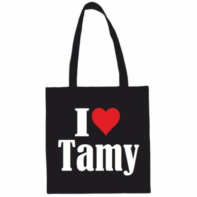 Tasche Beutel Baumwolltasche I Love Tamy Geschenk Geburtstag Valentinstag Weihna