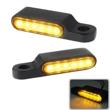 LED Turn Signals Lights Blinkers Side Marker Handlebar For Triumph Rocket 3 R/GT