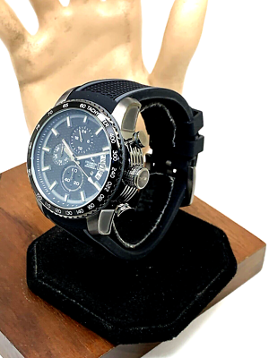 Strumento Marino Men\'s Watch SM114S Quartz Chronograph Black Dial Rubber… Strumento Marino Men main image 4