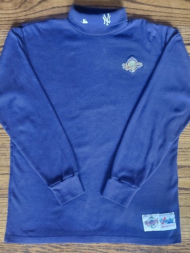 RARE Vintage 90s New York Yankees MLB Majestic 1996 World Series Turtleneck XL
