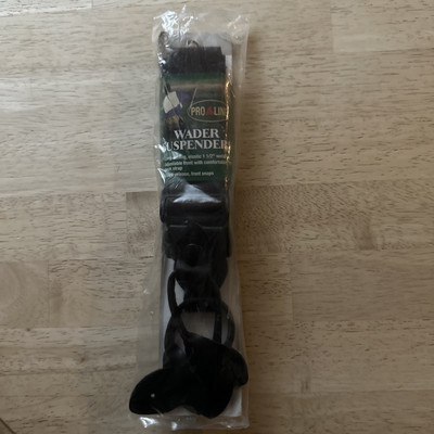 Pro Line H-back Brown Synthetic Leather Wader Suspenders Size-AST