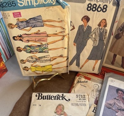 Vintage Assortment Of Sewing Patterns  40+ Assorted Manufacturers 1950s-80s