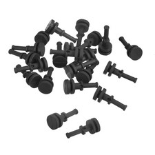 7.5mm x 17.7mm Silicone Case Fan Mount Screws Pin Rivet Reduce Vibration 10 Pcs
