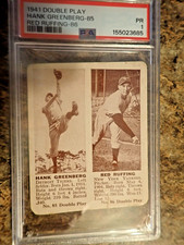 1941 Double Play Hank Greenberg Red Ruffing PSA PR 1 Baseball Card