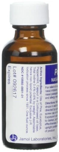 Gotas emolientes nasales Ponaris irritación nasal y congestión alivio rápido 1 onza Foto 3 de 4