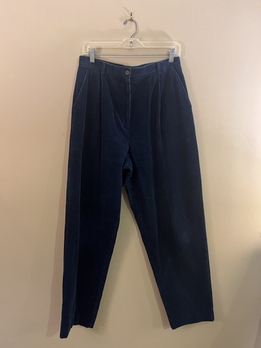 Vintage Pendleton Navy Blue Trouser Corduroy Pants, Size 12 - Afbeelding 1 van 9
