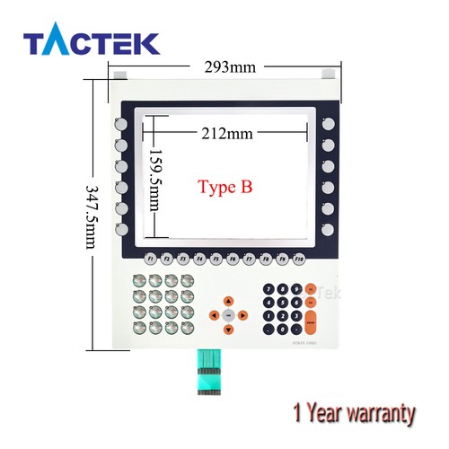 Screen Panel Yellow For B&R 4PP481.1043-B5 Touch Screen Panel for 4PP481-1043-B5 + Membrane ...