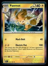 Pawmot 76/193 Pokemon Card Paldea Evolved Rare 140 HP Holo Lightly Played IR